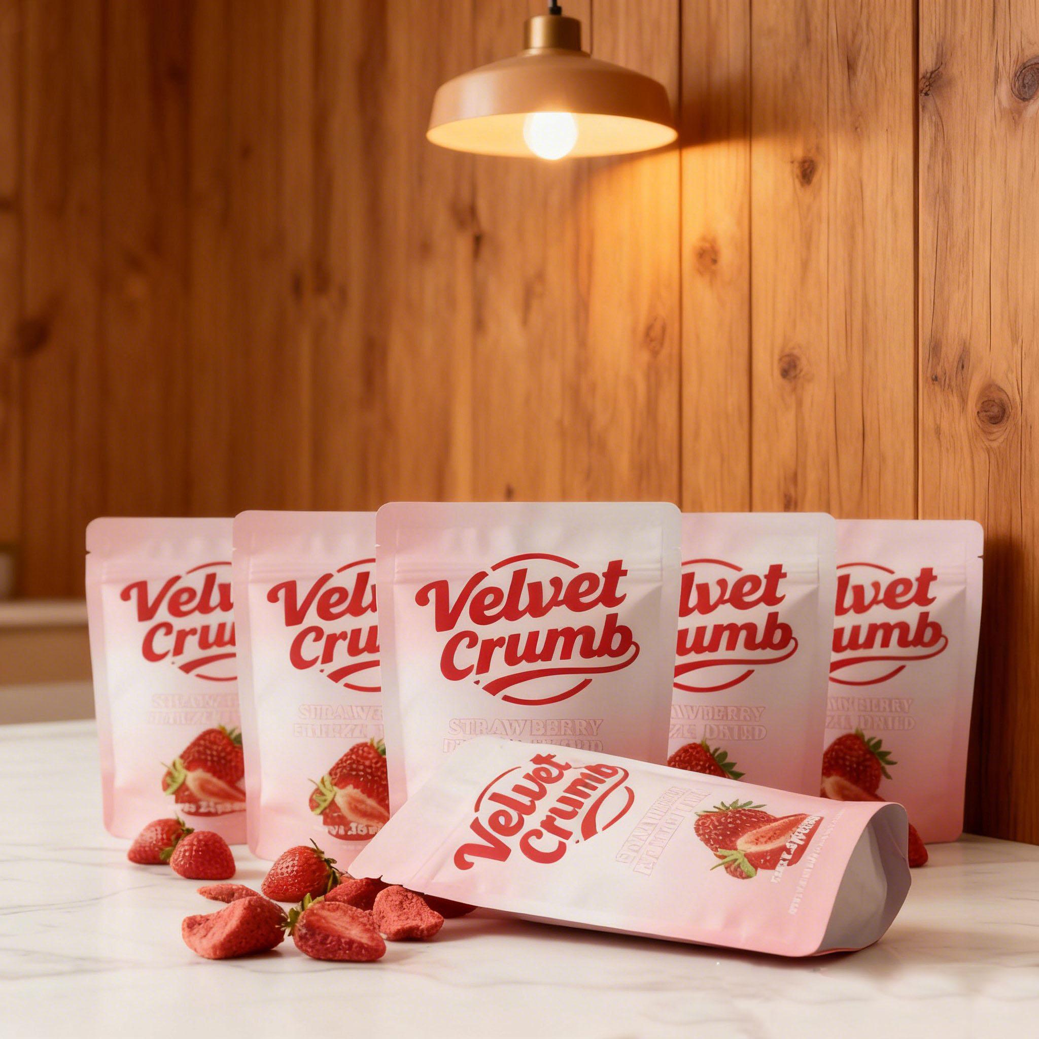 Freeze Dried Strawberries, 25g x 6 Packs, Crispy Natural Fruit Snacks, No Added Sugar, Gluten-Free, Non-GMO, Perfect for Travel & On-the-Go Dry