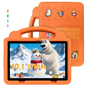 10.1 Inch Kids Tablet with Shockproof Case & Stand, HD Eye Care Screen, Parental Control Mode, Educational & Entertainment, Portable Anti-Drop, Interactive Toy, No Adapter, Great Birthday/Christmas Gift for Kids