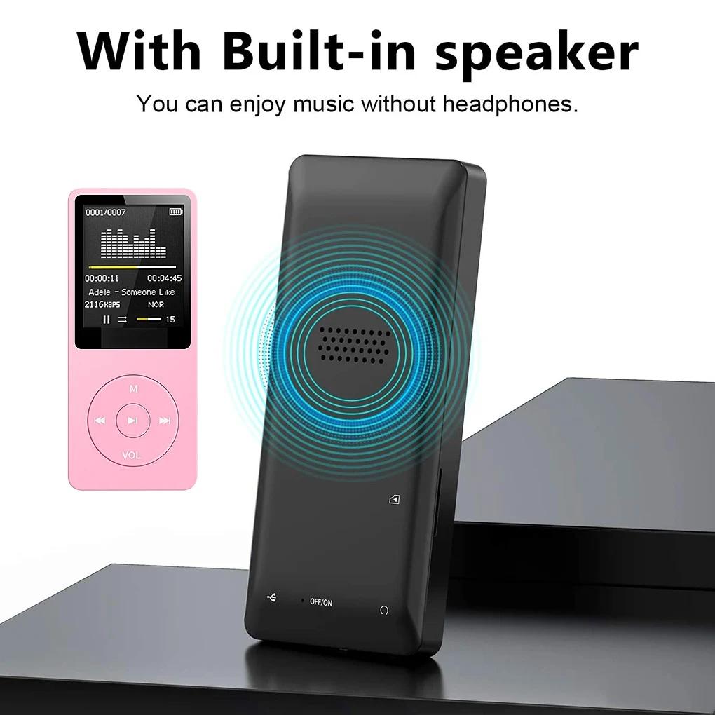 Bluetooth-compatible Music Player Lossless Portable Fm Radio External Ultra-thin Student Sports Walkman Player Recorder mp3 Bluetooth-compatible Music Player Lossless Portable Fm Radio External Ultra-thin Student Sports Walkman Player Recorder mp3