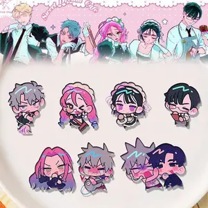 Anime ALIEN STAGE Till Ivan Mizi Luka Cosplay Brooch Acrylic Badge Cartoon Q Version Corsage Pin Jewelry Costume Accessories