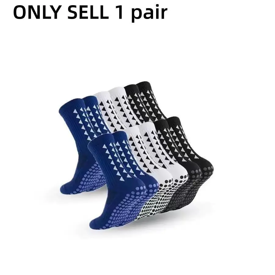 Non-Slip Football Socks, Breathable Grip Soccer Socks, Unisex Professional Football Socks, Training Match Sports Socks, Athletic Footwear