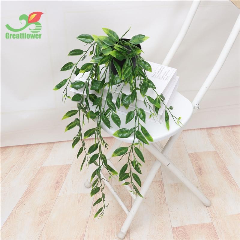 St. Patrick's Day Artificial Decorative Plant Pot, 1 Count Simulated Plant Vine, Hanging Plant Artificial Plants For Home Garden Yard Decor