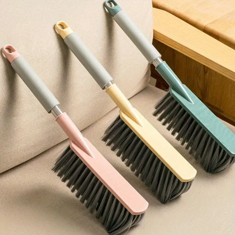 1pc Multi-Functional Retractable Handle Cleaning Brush - Manual Non-Electric Durable Plastic Bristles, Suitable for Sofas, Beds, Bathrooms, Kitchens, and Tight Spaces - Ergonomic Design for Home and Office Use, Bedroom Organization, Practical Design