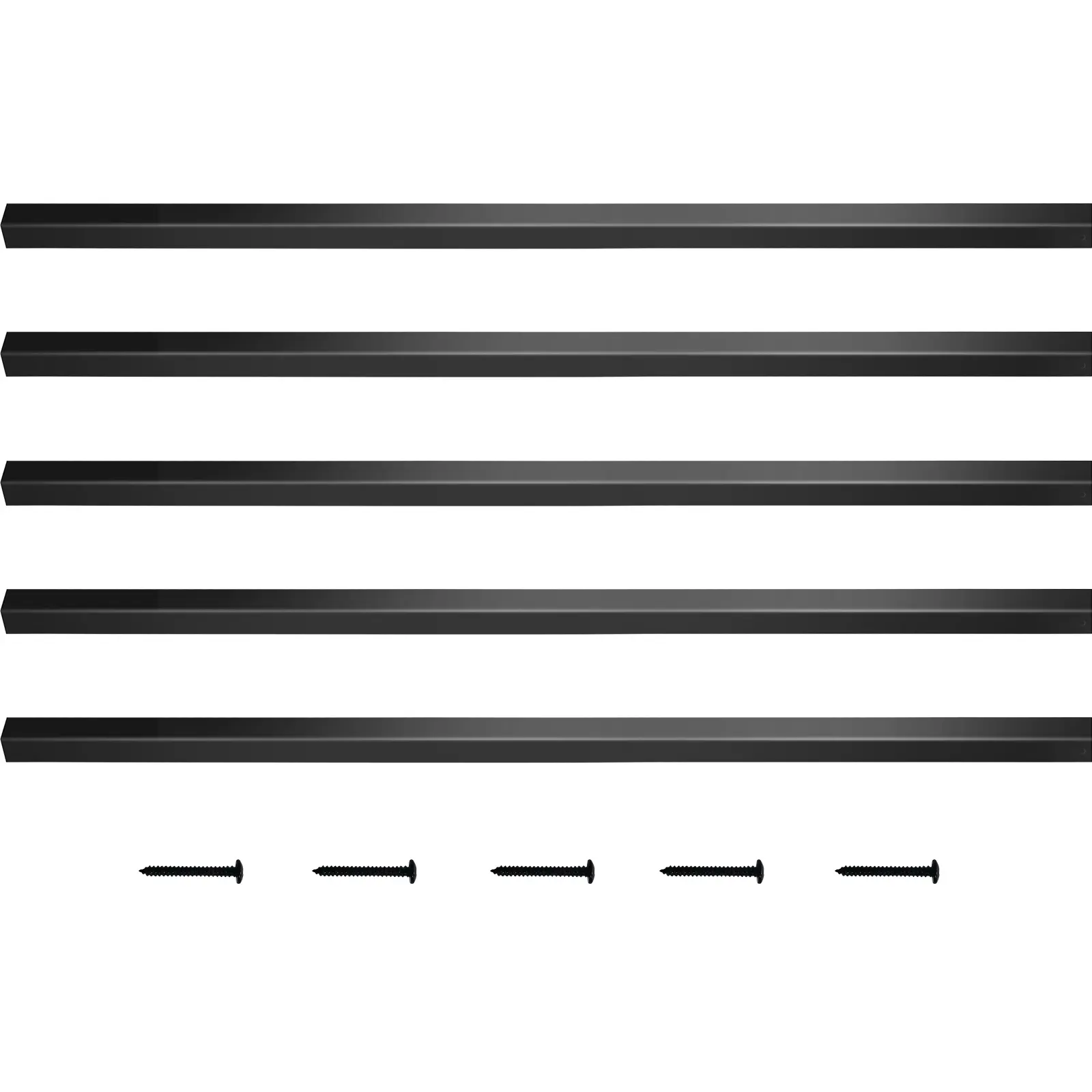 Deck Balusters, 101 Pack Metal Deck Spindles, 26"x0.75" Staircase Baluster with Screws, Aluminum Alloy Deck Railing for Wood and Composite Deck, Square Baluster for Outdoor Stair Deck Porch