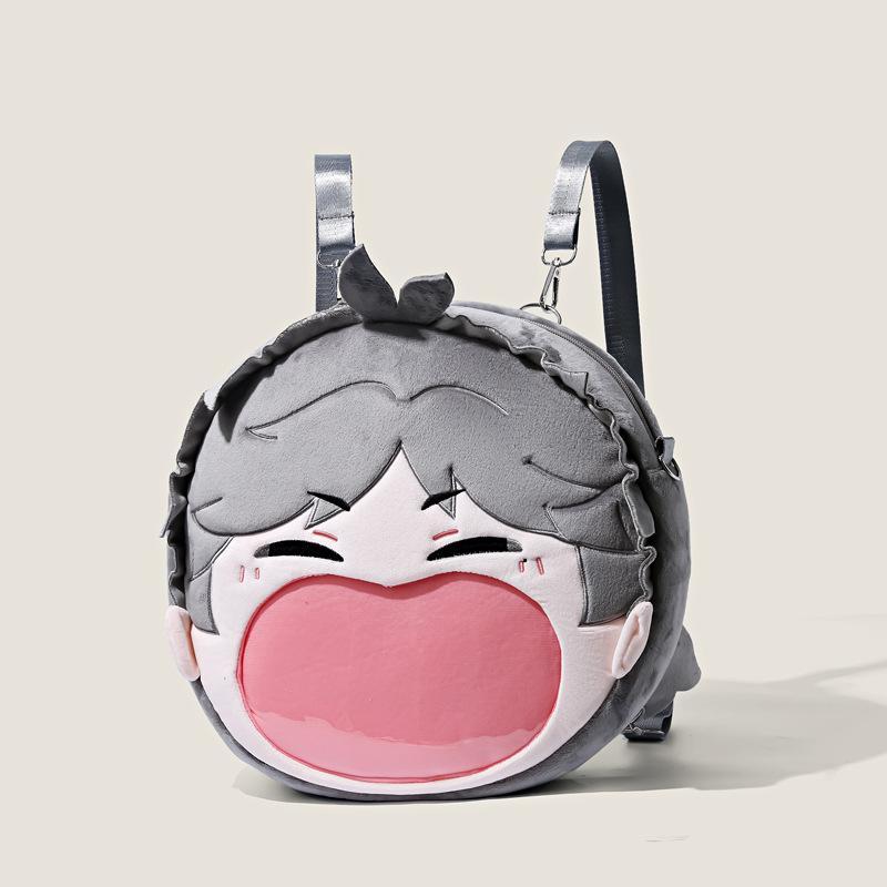 Haikyu!! Sugawara Koushi Translucent Big Mouth Bag Cartoon Kei Tsukishima Itabag Portable Storage Anime Peripherals Holiday Gift