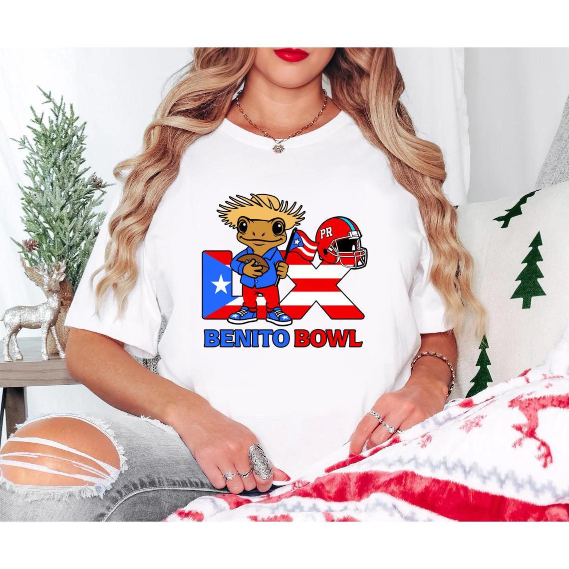 Oversized Benito Bowl Bunny Shirt – Funny Holiday Print + Football Touch Down. Perfect Christmas Gift for Family/BF/GF #     Bunny #     BenitoBowlFestive #     TKHolidayFunny #     ChristmasFootballFit