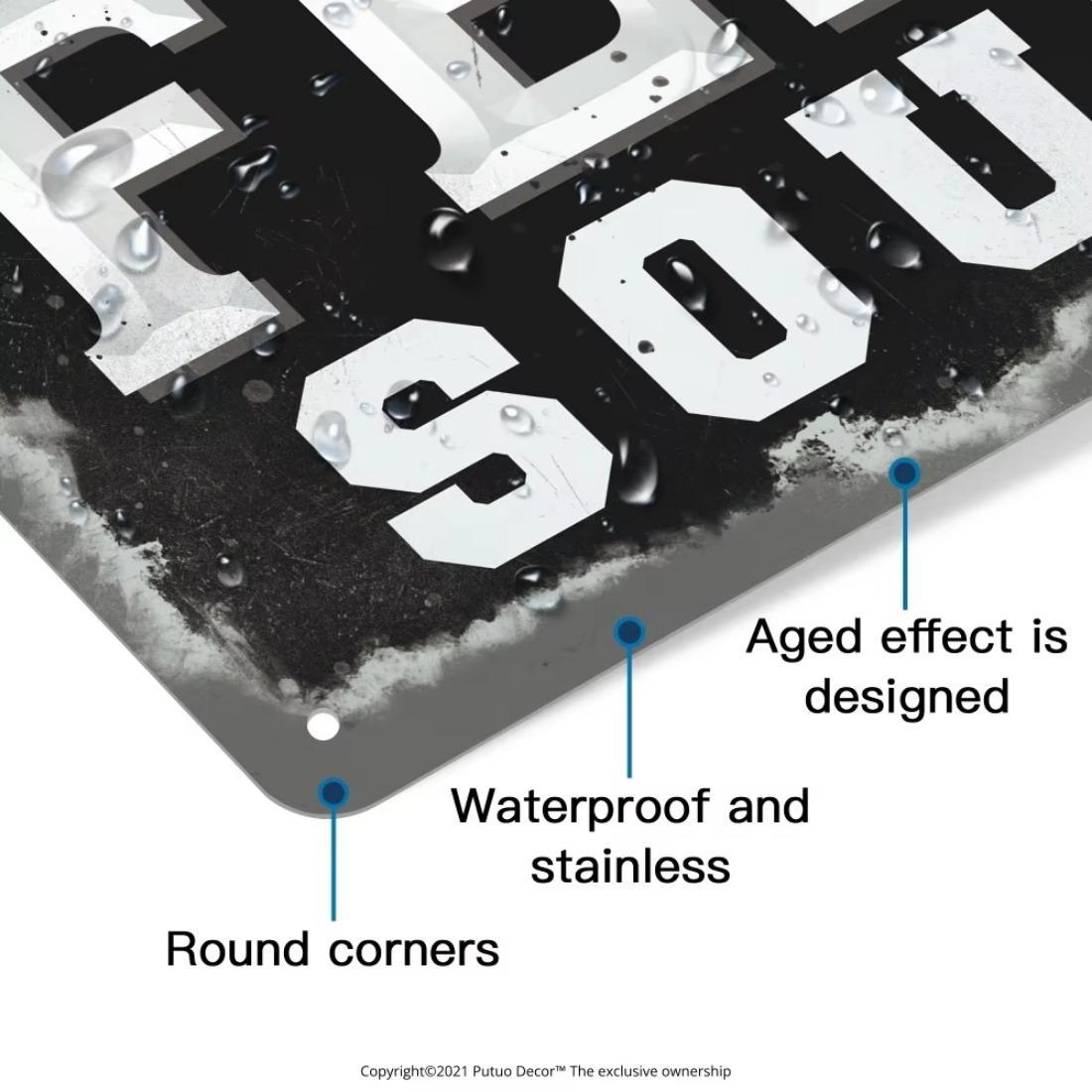 Vintage Music Themed Metal Sign, Wall Decor for Music Lovers, Wall Art for Coffee Bar & Home Decor, Perfect Gift for Coffee Bar & Home Decor