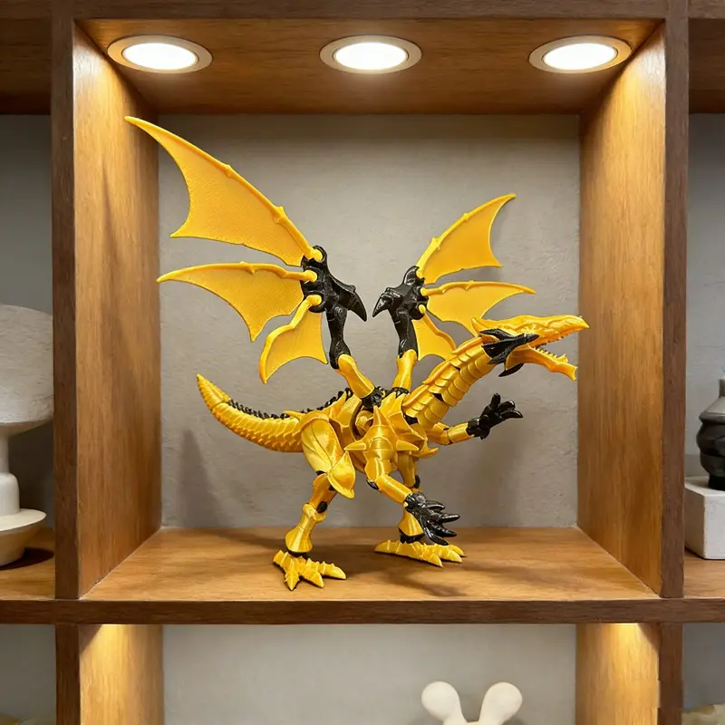 T13 Multi-Jointed Dragon Model Figurine Handmade Collectible Toy, Articulated Figures, Articulated Figurines, Perfect Gift for Anime Fans & Game Enthusiasts, Ideal for Home Decor