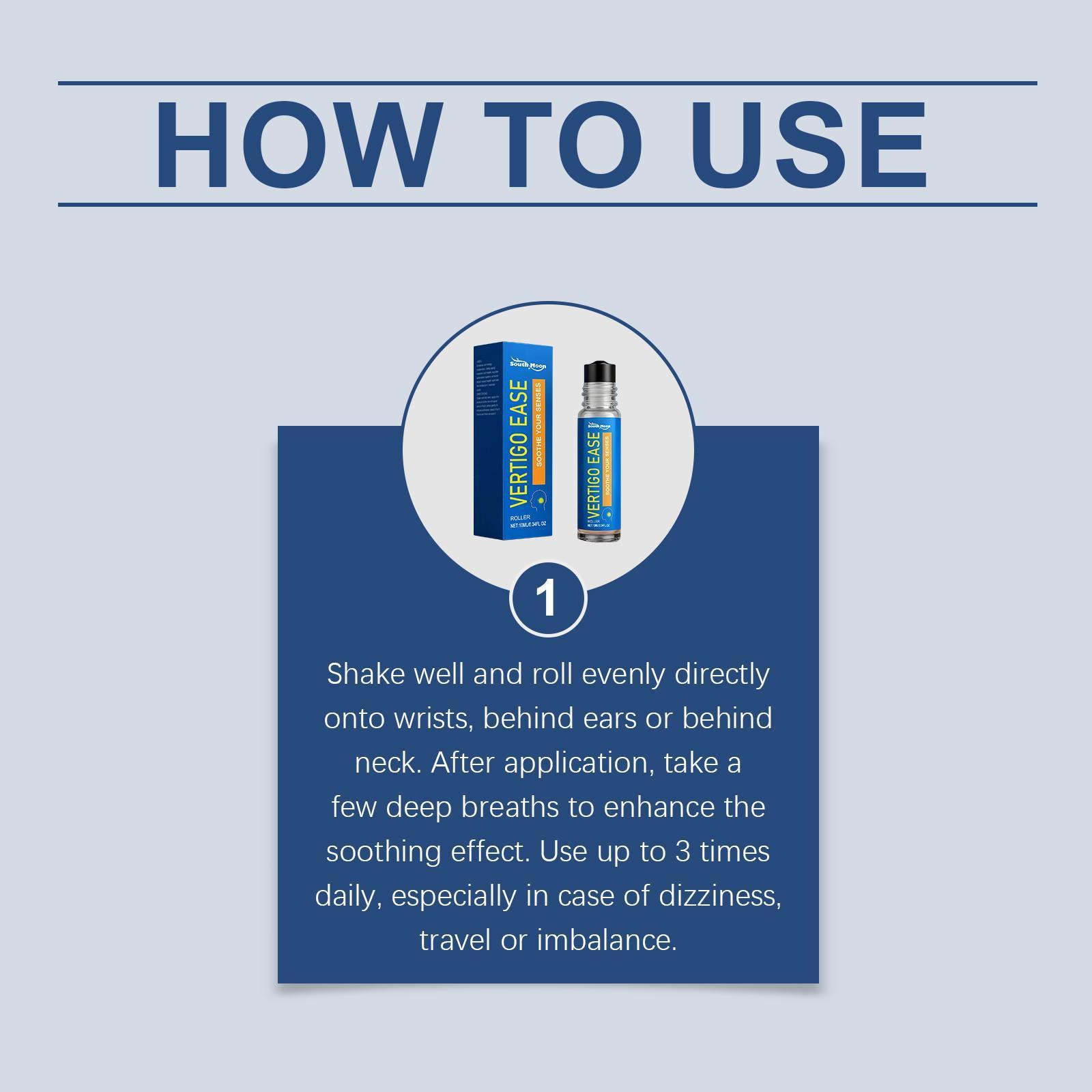 Travel-Friendly Vertigo Ease Roll-On | Essential Oil to Soothe & Support Balance On-the-Go