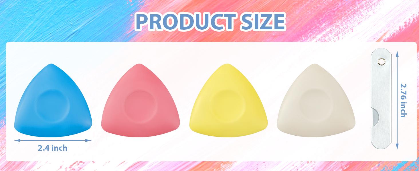 4Pcs Tailors Chalk, Triangle Sewing Chalk for Fabric, Fabric Markers for Quilting, Tailoring and DIY Crafts