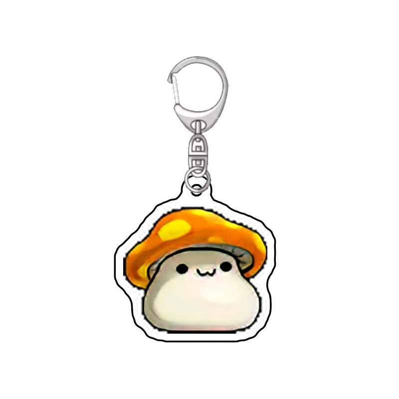 Harajuku MapleStory Kawaii E Hot Game Fans Souvenir Blue Snail Mushroom Bat Keychain