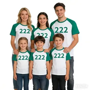 2026 Round Six T-shirt Seong Gi-hun Cosplay Costume 456 Tracksuit Calamari Games Disguise Caarnival Party Clothes For Men Women