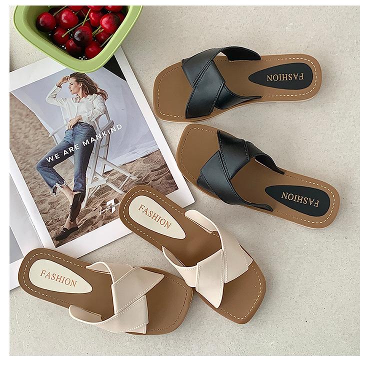 Summer Women's Flat Sandals Fashionable Open Toe Slippers Casual Beach Sandals for Daily Wear and Outdoor Activities
