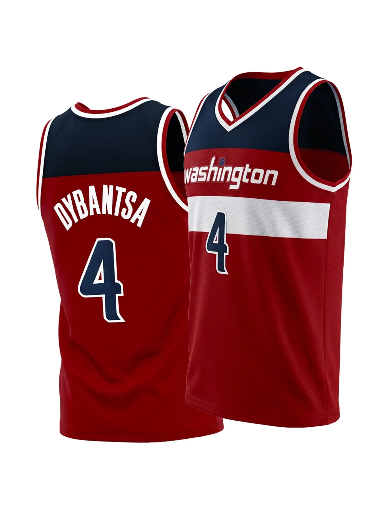 Vintage Washington Number 4 Basketball Jersey for Men Women, Breathable Mesh Sleeveless Athletic Top, Casual Streetwear Basketball Fan Gift