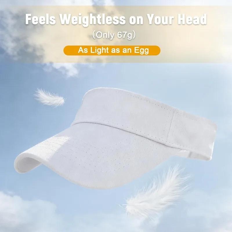 1pc Structured Brim Quick-Dry Sun Visor Hat for Women,Lightweight Sun Protection Sports Visor for Running Golf Tennis Pickleball