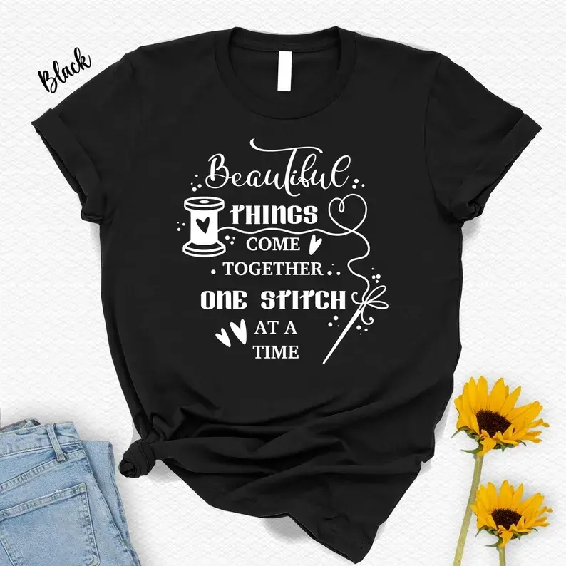 Fun Sewing Shirt, Tailor Gift,Sewer T-shirt |   Soft Heavyweight Graphic Tee,Unisex T shirt Daily Holiday Shirts