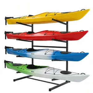 Kayak Storage Rack, Heavy Duty 4/3/2 Tier Kayak Holder with  Padding & Weather-Resistant for Indoor Outdoor Garage Storage Stand