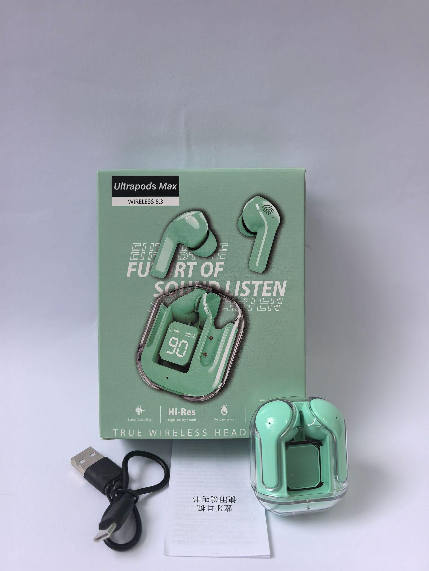 Transparent In-Ear Bluetooth 5.3 Earbuds LED Digital Display Low-Latency for Gaming & Sports Transparent In-Ear Bluetooth 5.3 Earbuds LED Digital Display Low-Latency for Gaming & Sports