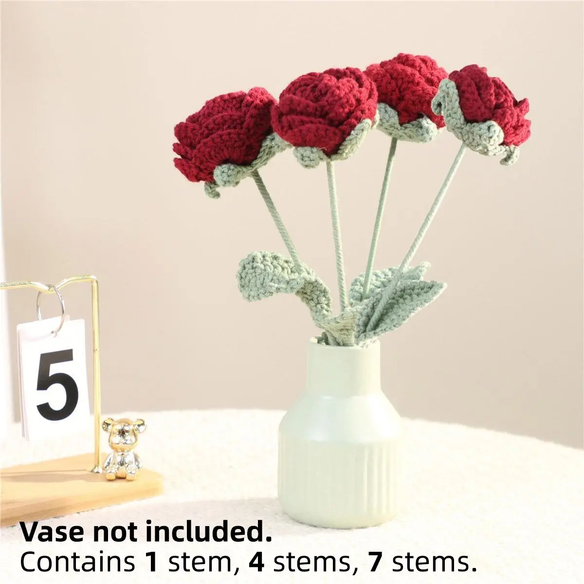 Artificial Fiber Handmade Rose Flowers, Faux Roses, Handmade Forever Flowers, Valentine's Day, Mother's Day, Christmas, Thanksgiving, Graduation, Teacher's Day, Father's Day, Decorative Flowers, Home Decor
