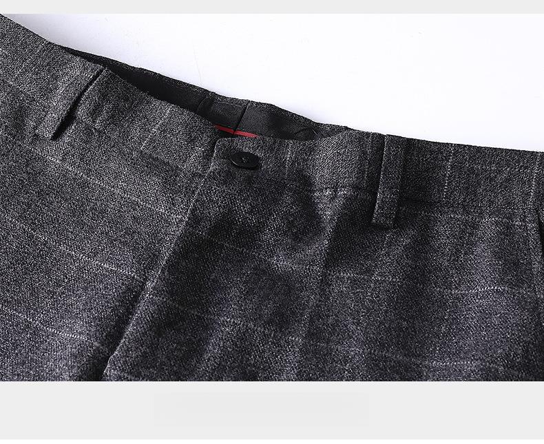 Men's Plaid Slim Fit Suit  Korean Style One-Button Notch Lapel Casual Blazer with Pocket Detail & Center Vent