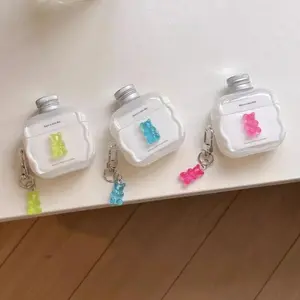 For AirPods Pro 2 4  3/2/1 Pro 3 2025 Fun Colored Gummy Bear IMD Headphone Case Shell Anti-drop Protective Sleeve with Pendant