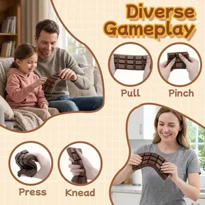 Slow Rebound Squishy Toy Bread Toast Chocolate Pie Pineapple Bun Small Realistic Food Butter Stick, Squishies Fidgets Fun Stress Relief Fidgets Gift