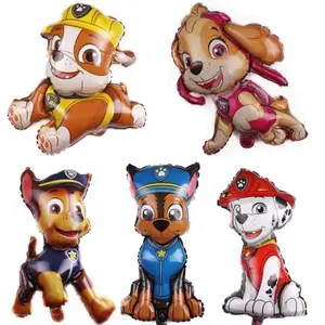5pcs Paw Patrol Themed Balloon Party Decoration Supplies Rescue Dog Chase Rubble Aluminum Foil Balloon Childrens Birthday Gift