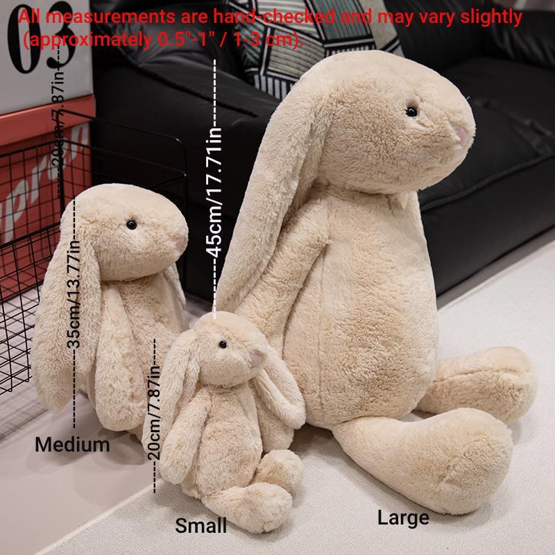 Cute Rabbit Design Stuffed Toy, 1 Count Soft & Comfy Plush Toy, Lovely Animal Plush Toy for Kids & Room Decor,  Stuffed Animals, Gift