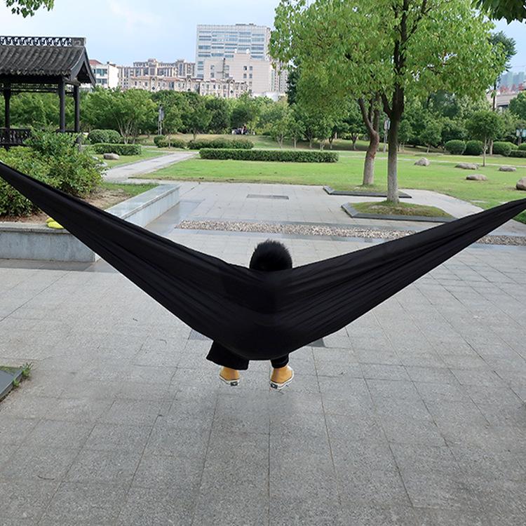 Outdoor Hammock with Mosquito Net Single Double Parachute Cloth Mosquito Hammock Air Tent