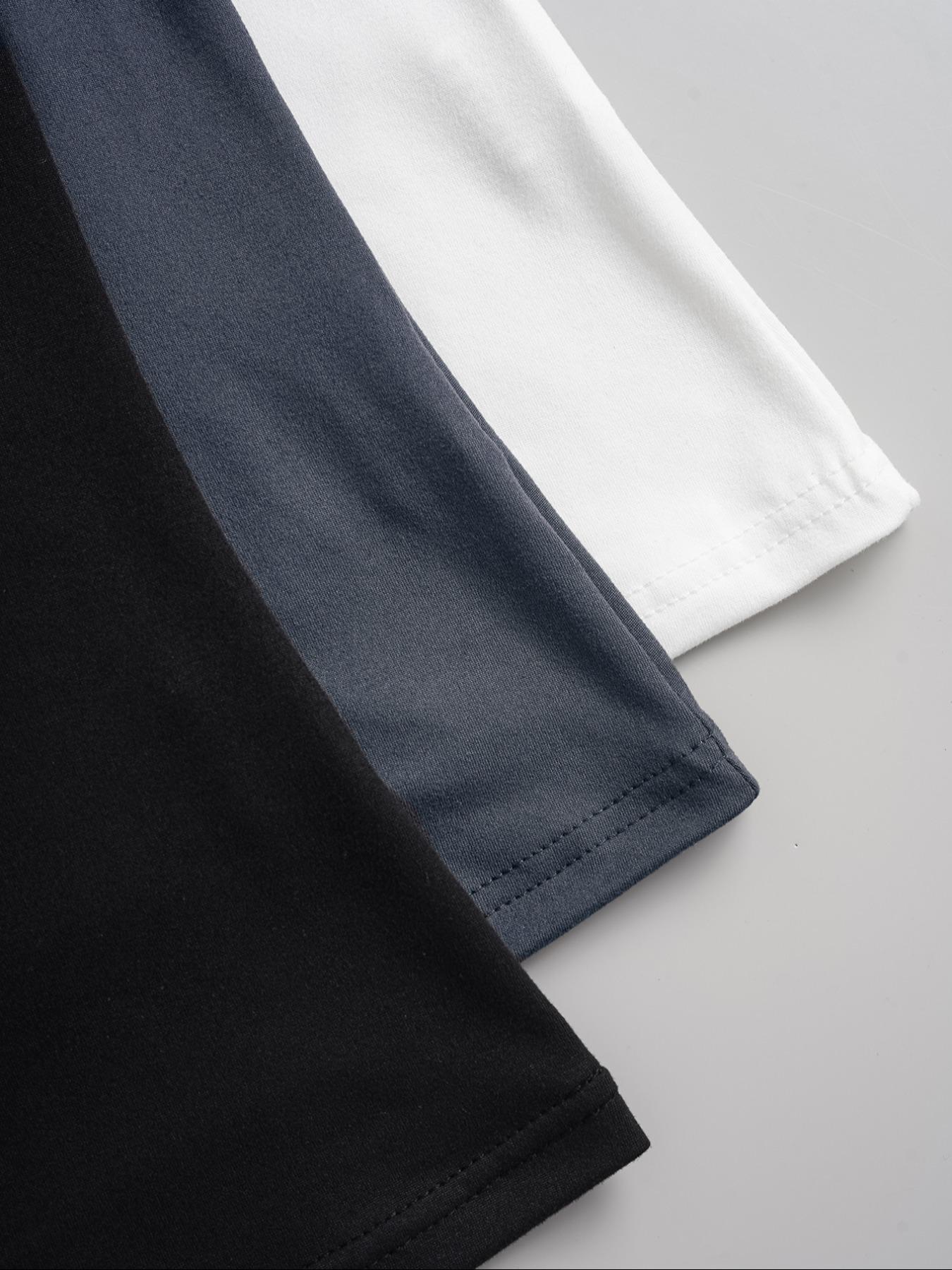 Women's Solid Button Tee, Casual Chic Minimalist Short Sleeve T-shirt for Summer, Ladies Clothes for Daily Wear