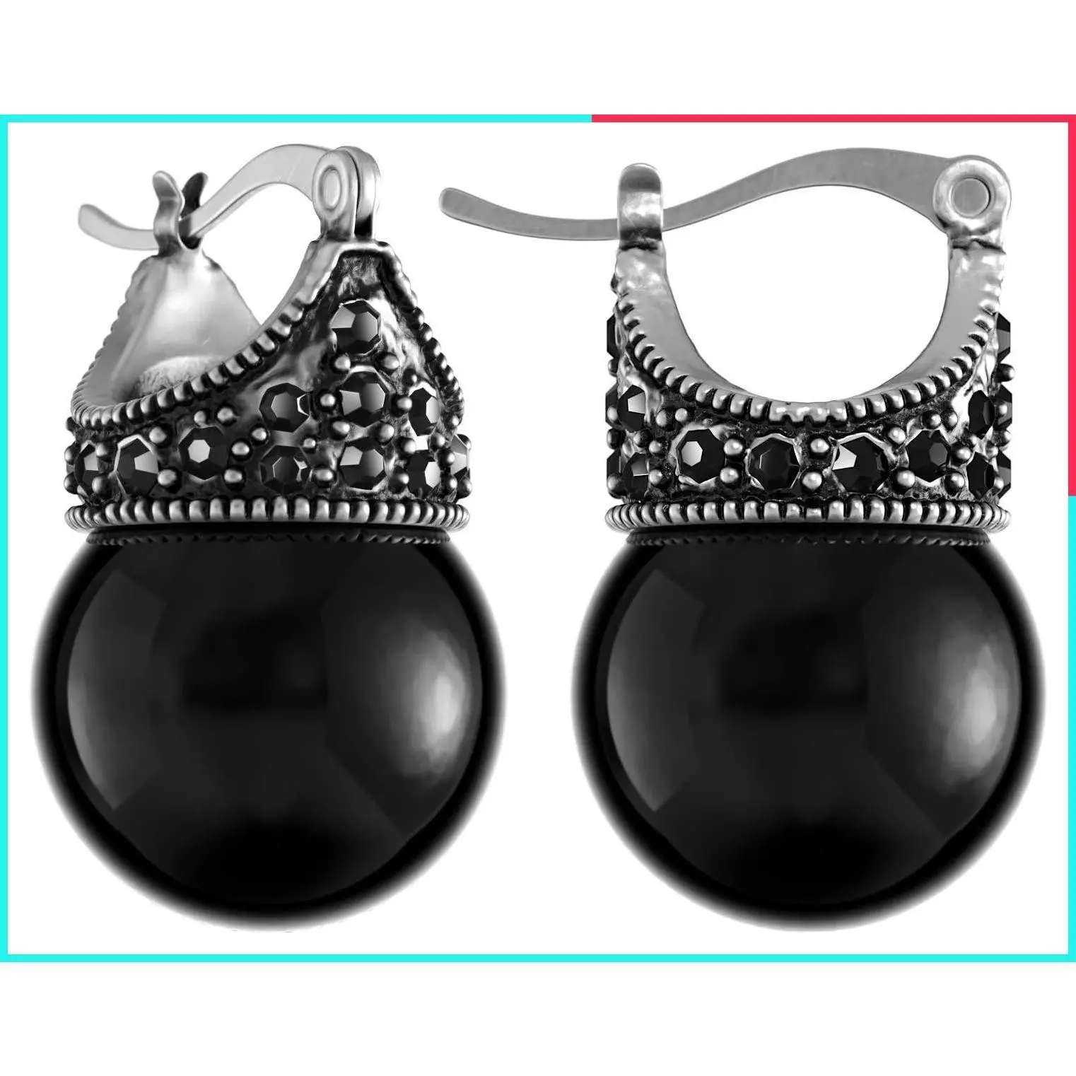 Elegant Crown-Shaped Crystal Accent Glass Pearl Earrings for Women - Wedding Bridal Formal Jewelry