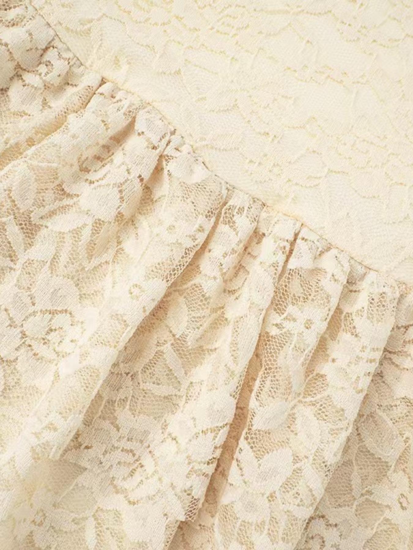 Women's Lace Knit Tube Dress, Elegant Slim Strapless Dress for Party Club Dating Wear, Ladies Summer Clothes