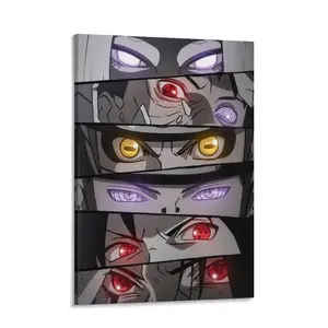 Eye-catching Uchiha Itachi Poster, Captivating Artwork Naruto Shippuden Anime Canvas Wall Art, Perfect For fans Of Anime, Suitable For Game Room/Bedroom Decor