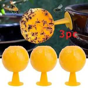 3pcs High-Quality Fly Trap, Fruit Fly Traps, Indoor Fruit and Insect Catcher Ball, Home Pest Control, No Power Needed, Perfect for Garden and Lawn, Travel Essential