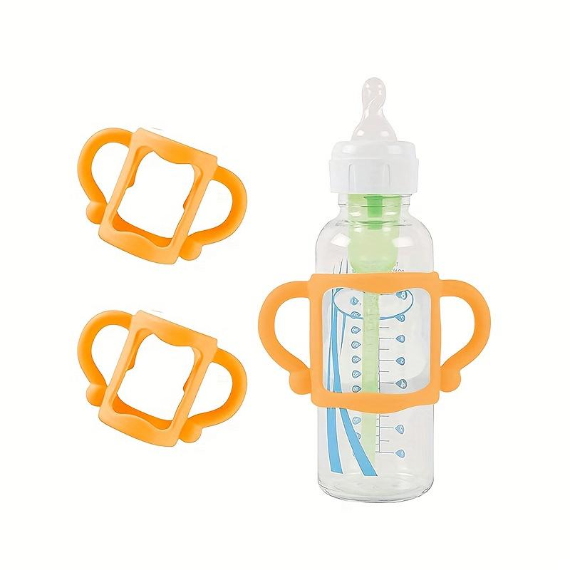 1pcs/2pcs Baby Bottle Handles and Silicone Sleeves, Multi-Functional Design for Easy Grip, Ideal for Confident Infant Newborn Baby Feeding