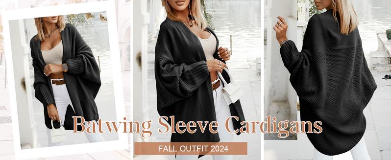 Oversized Cardigans for Women Fall 2025 Trendy Open Front Batwing Sleeve Long Cardigan Sweaters Oversized Cardigans for Women Fall 2025 Trendy Open Front Batwing Sleeve Long Cardigan Sweaters
