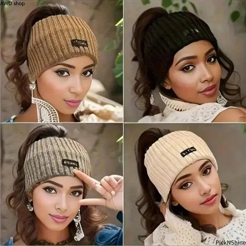 Women's 4/2/1-Pack Soft Stretchy Elastic Headbands - Cozy Cold-Weather Ear Warmers, Accessory Kit & Assorted Set Hair Accessories for Everyday, Formal Wear with Unisex Names & Hairstyle Options, Accessory Kit Headbands