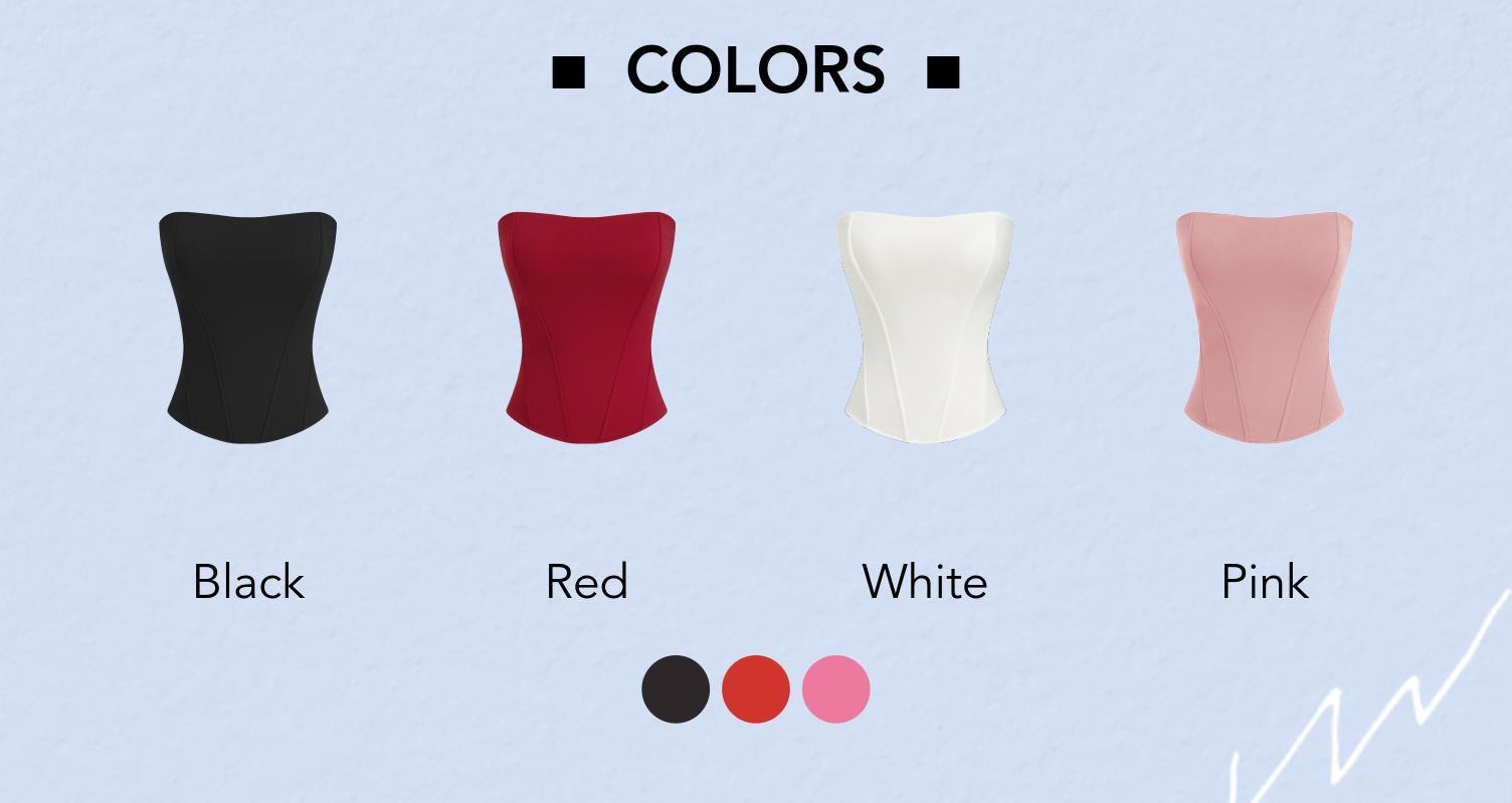 Cider Bandeau Curve Hem Zip Through Tummy Control Corset Shapewear SpringStatements