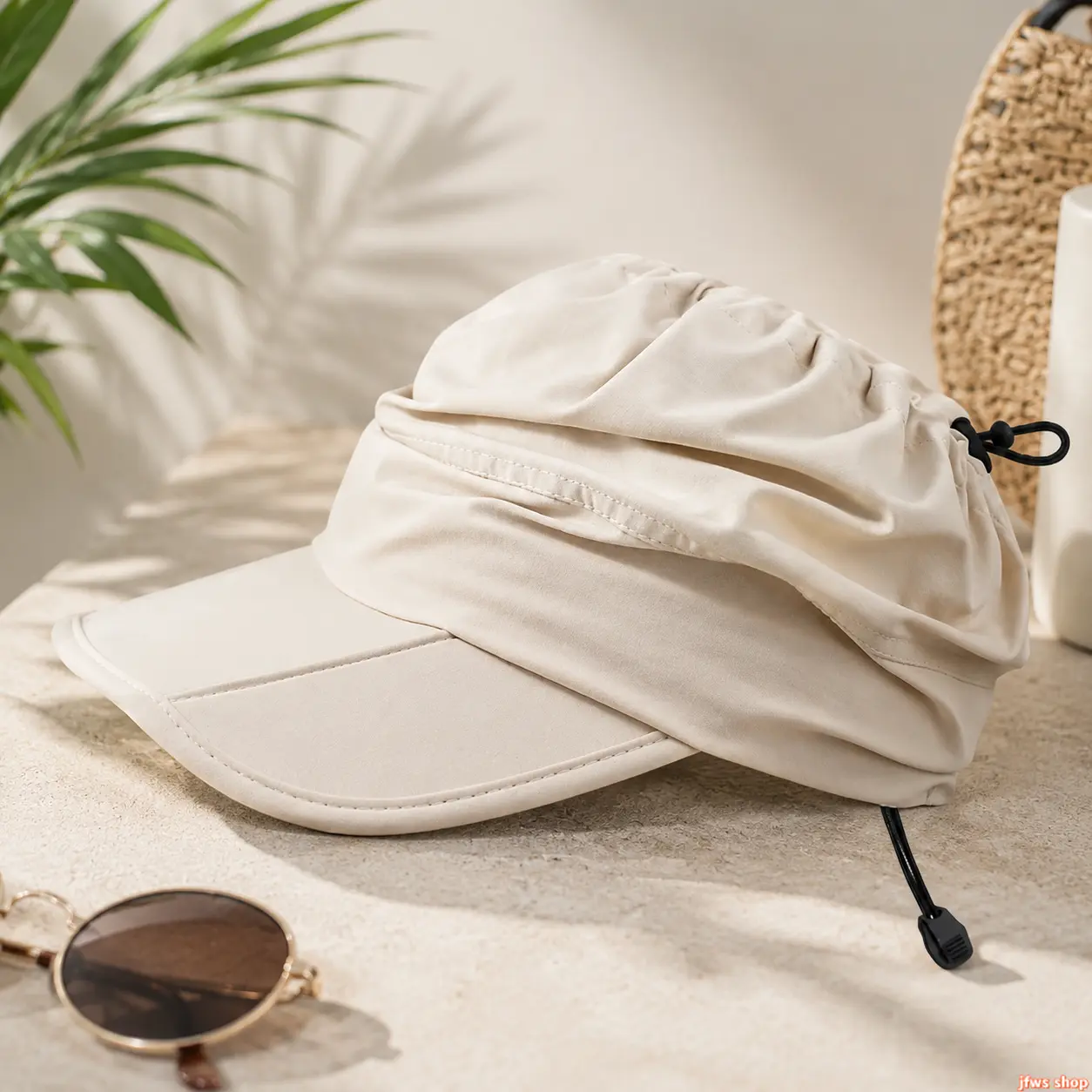 2026 New Women's UPF 50+ Breathable Wide Brim Ponytail Bucket Hat with Foldable Design Lightweight Waterproof Quick Dry Sun Protection Cap for Beach Fishing Hiking Golf Gardening Travel homedecor