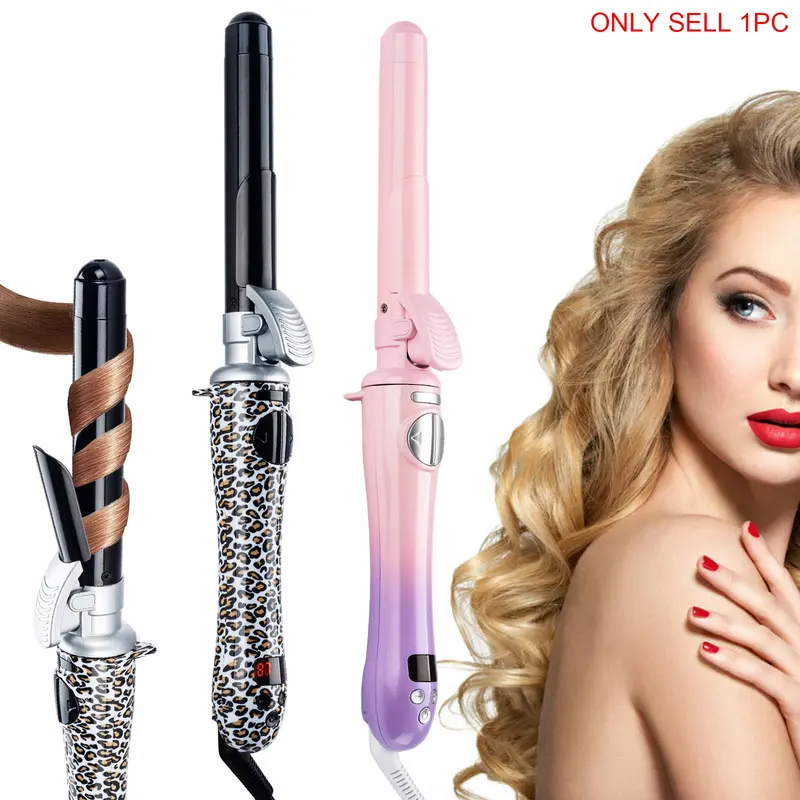 25mm Automatic Rotating Hair Curler, 1 Box Electric Hair Curler with LCD Display, Hair Styling Tool for Home & Salon Use, Hair Curling Iron, Automatic Curling Irons, Curling Iron Styler, Self Rotating Curler, Curly Hair