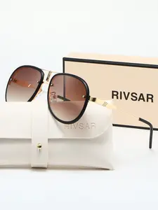 Rivsar Polarized Pilot Sunglasses for Men and Women, Uv400 Protection, Casual Style, Ideal for Outdoor Activities, Gift Box Included