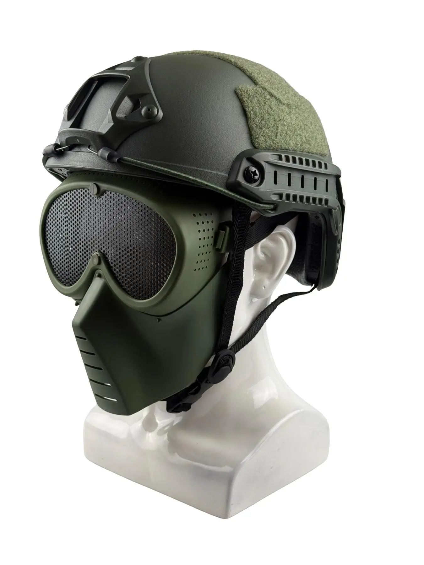 2-Pack Tactical Helmet + Full Face Mask, Breathable Comfort Outdoor Sports Gear, Cosplay Game Props, Film & TV Costume Accessories