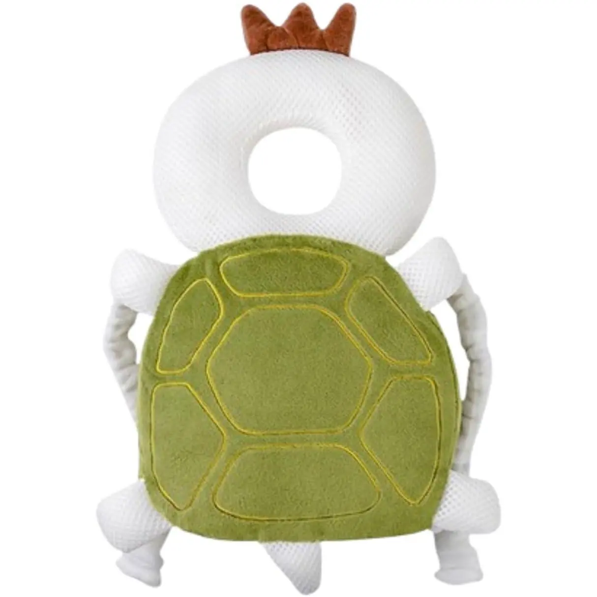 Baby Head Protector Backpack – Soft Infant Safety Pillow for Fall Protection – Cushions Toddler’s Head While Crawling and Walking – Baby Fall Back Support (Turtle)