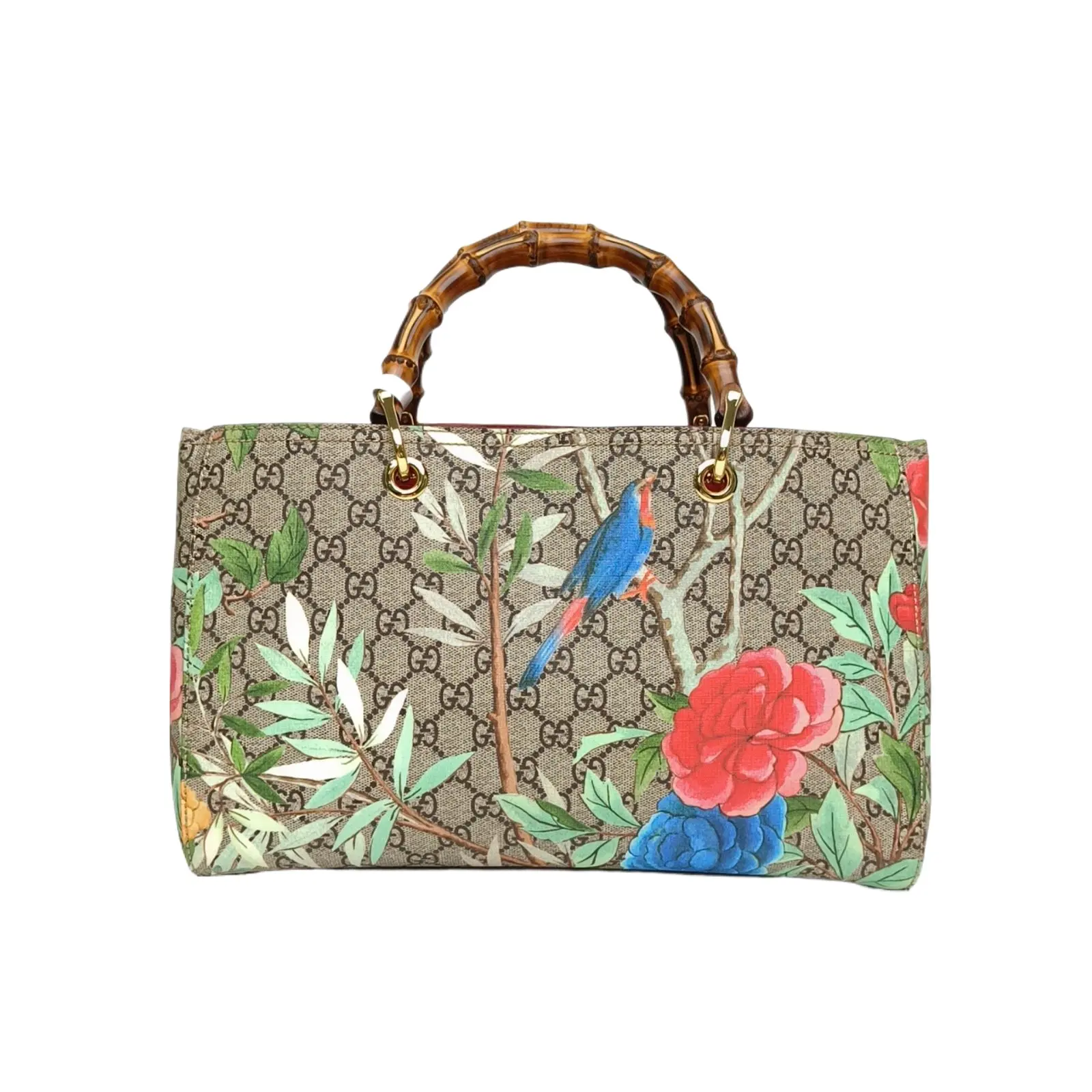 Pre-owned GUCCI Monogram PVC Gold Hardware Tote MonogramP226866754