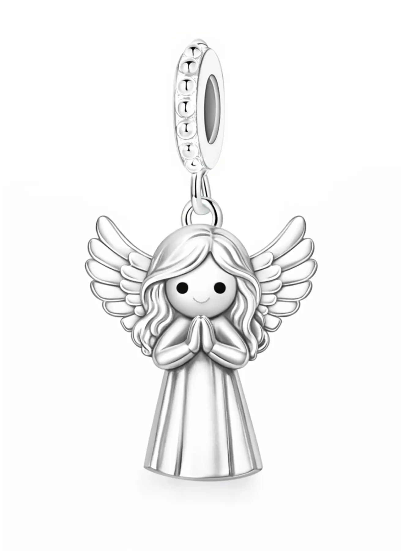 Elegant Copper Plated Angel Girl Charm Pendant, Floral Pattern, All Seasons Jewelry, Perfect Gift for Friends, Cute and Versatile Design, Jewellery