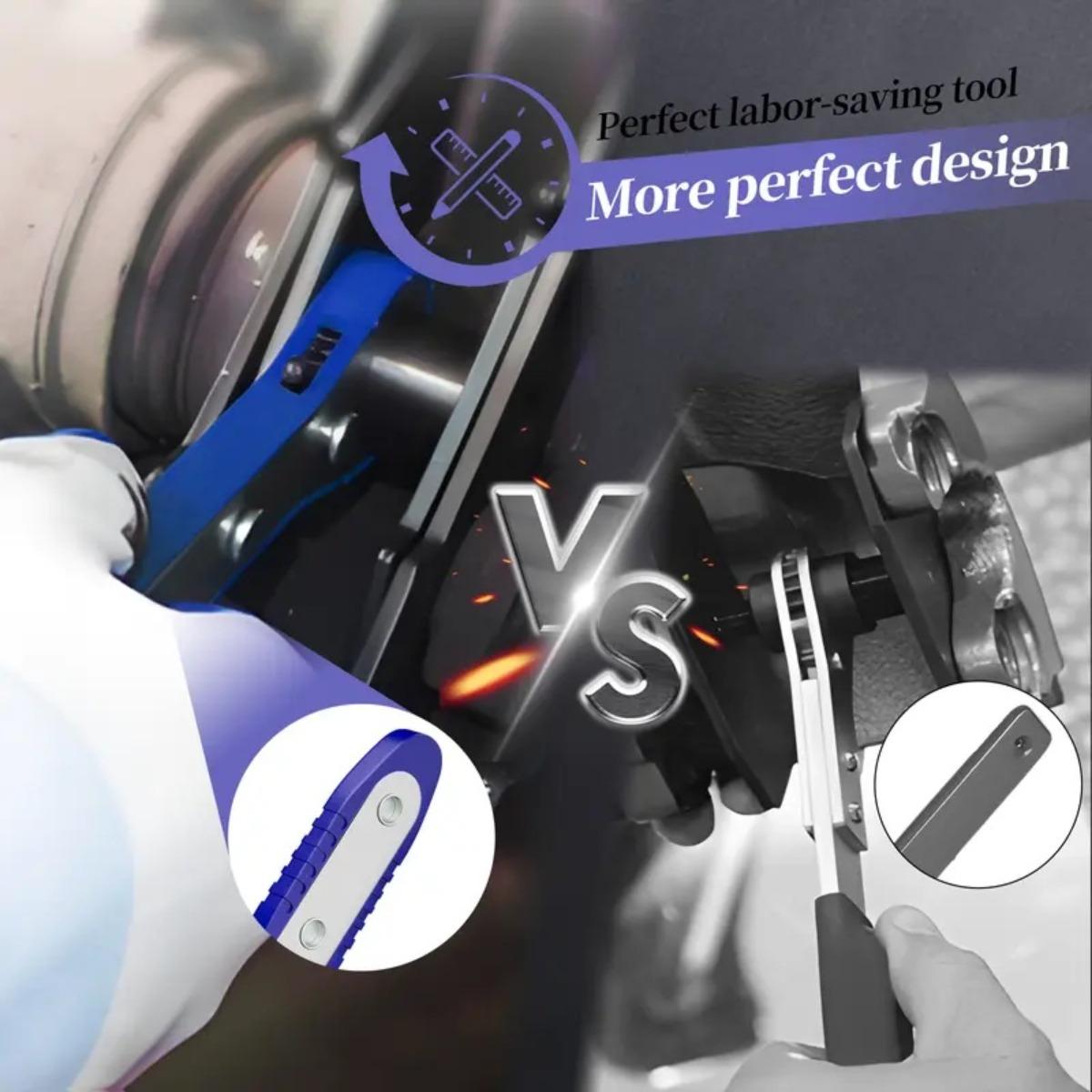 Brake Caliper Piston Press Tool for Single, Dual & Quad Piston Disc Brakes – 360° Rotating Ratchet Wrench, Effort-Saving Automotive Brake Repair Tool for Car Maintenance