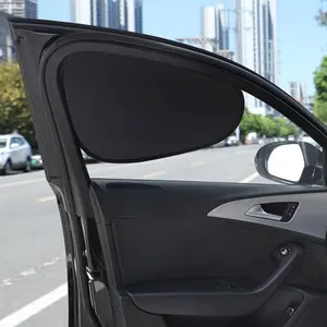 2/4 Pcs Anti-Static Trace-Free Car Side Window Sunshades, Heat Insulation Cooling Driver & Passenger Sun Visors, Clear View Window Sun Shade Without Blocking Driving Sight for Summer