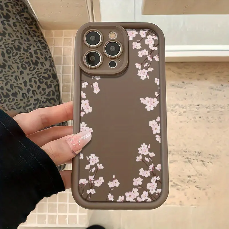 Phone Case - A High Bamboo Brown Floral TPU Material Case That Offers Precise Hole Positions And Full Protection, Suitable for Apple Iphone 6/7/8/X/11/12/13/14/15/16 Pro/16 Pro Max/16 Plus