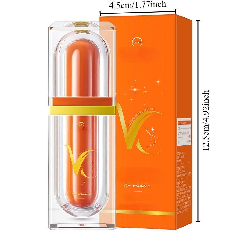 5 Vitamin C Makeup Cream, Lightweight Moisturizing Formula for Breathable Hydration, Smooth Pore Minimizing Care