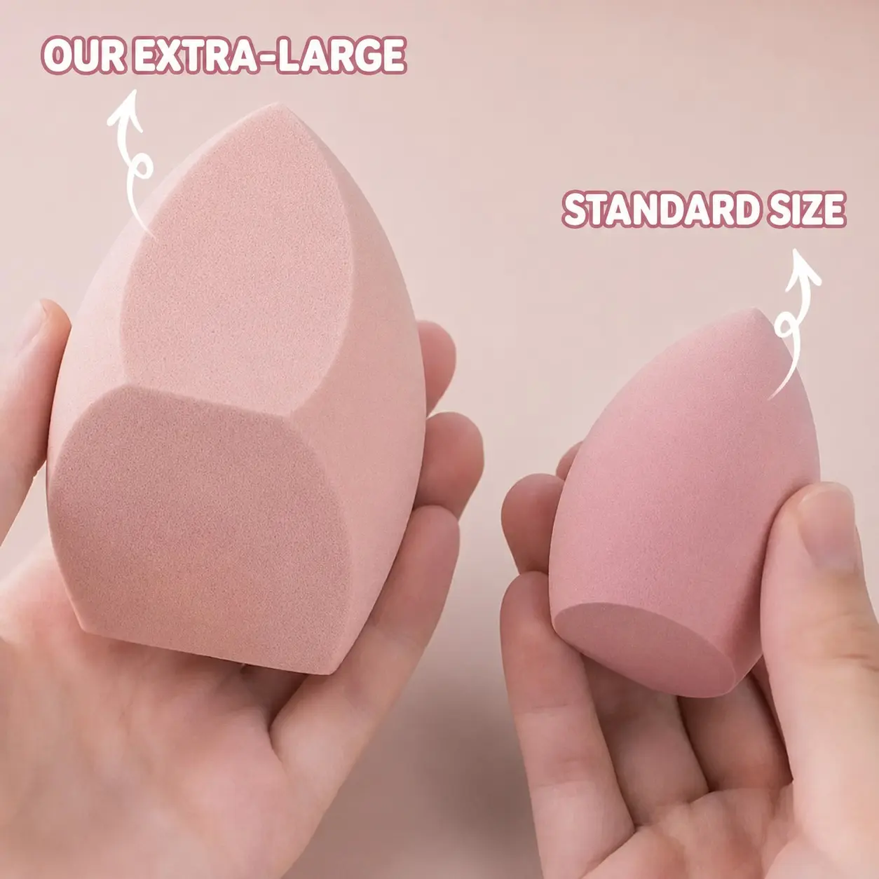 5-Piece Large Makeup Sponge Set, Soft Foundation Applicator, Dry/wet Use, Reusable Facial Beauty Tools, Flawless Finish, Makeup Sponges For Foundation, Makeup Blender